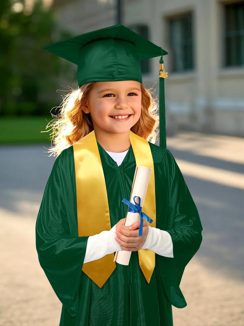 SOMSOC 4 Pieces Kindergarten Graduation Gown Grad Cap Set for Kids Preschool Nursery Graduation Stole Gown with 2025 Tassel - Image 5